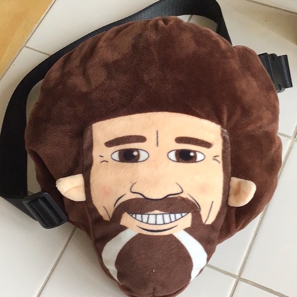 ‘Kidrobot’ Bob Ross Plush Phunny Pack/Sling - Picture 2 of 7